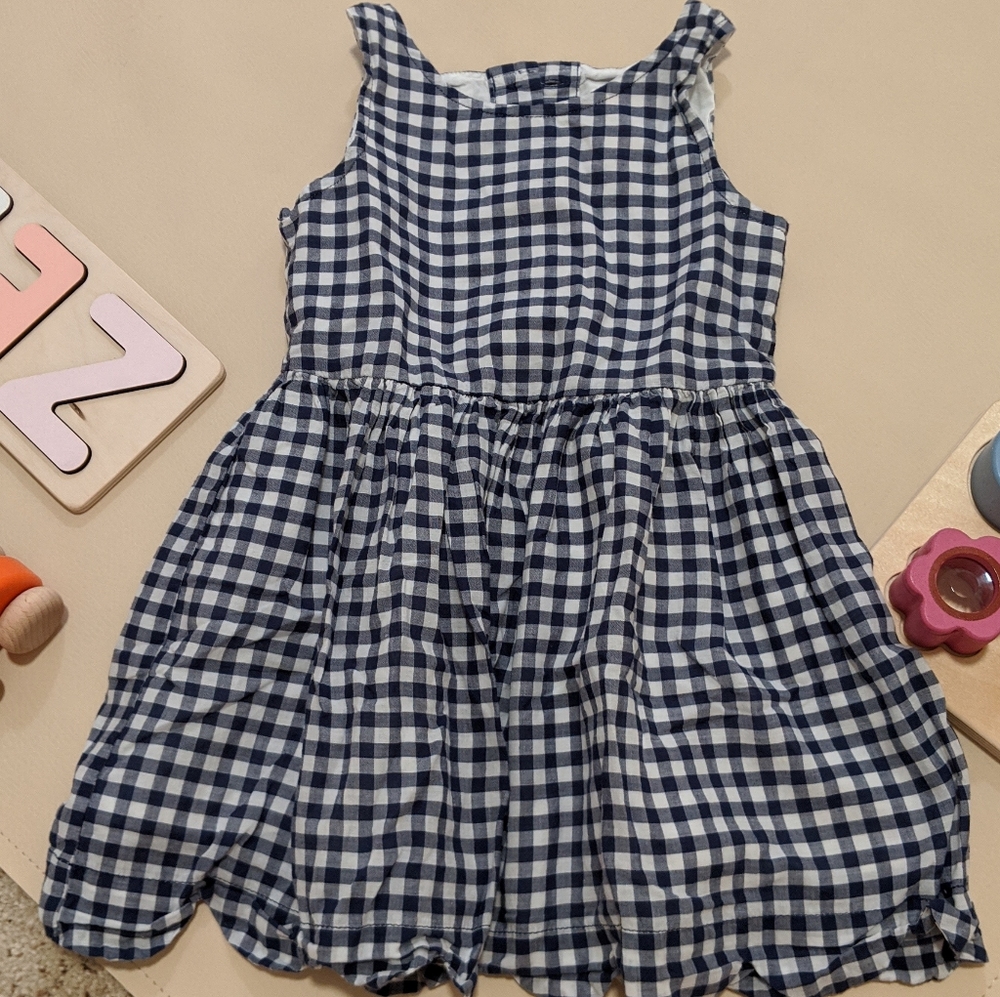 Gingham Scallop Hem Dress Cat & Jack
